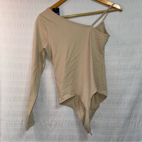 Abercrombie & Fitch Smooth Tan One Long Sleeve thing Bodysuit Small - Picture 2 of 5